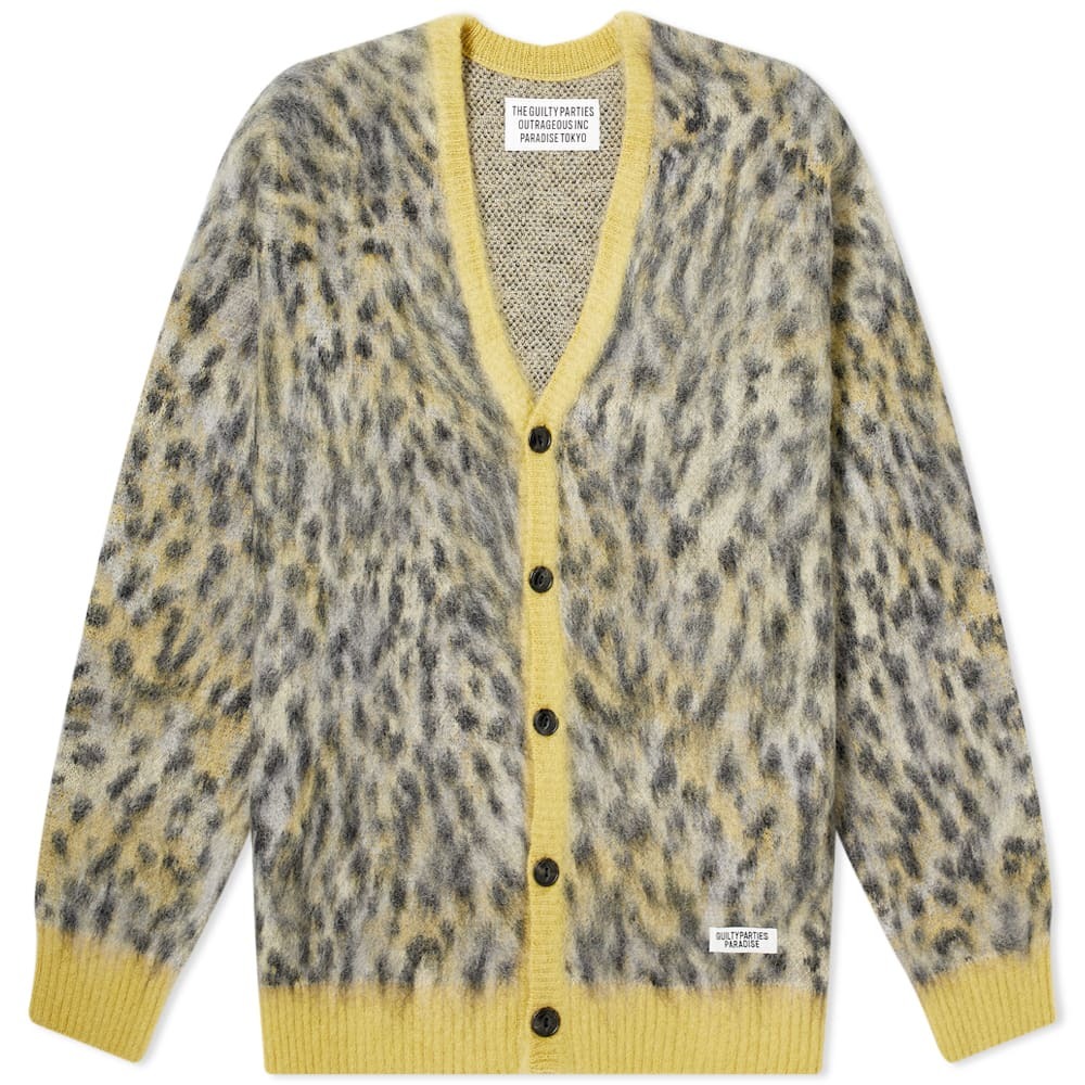 WACKO MARIA LEOPARD MOHAIR CARDIGAN 22ss