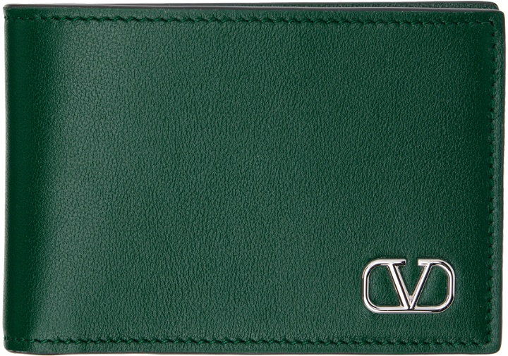 Photo: Valentino Garavani Green Mini VLogo Wallet