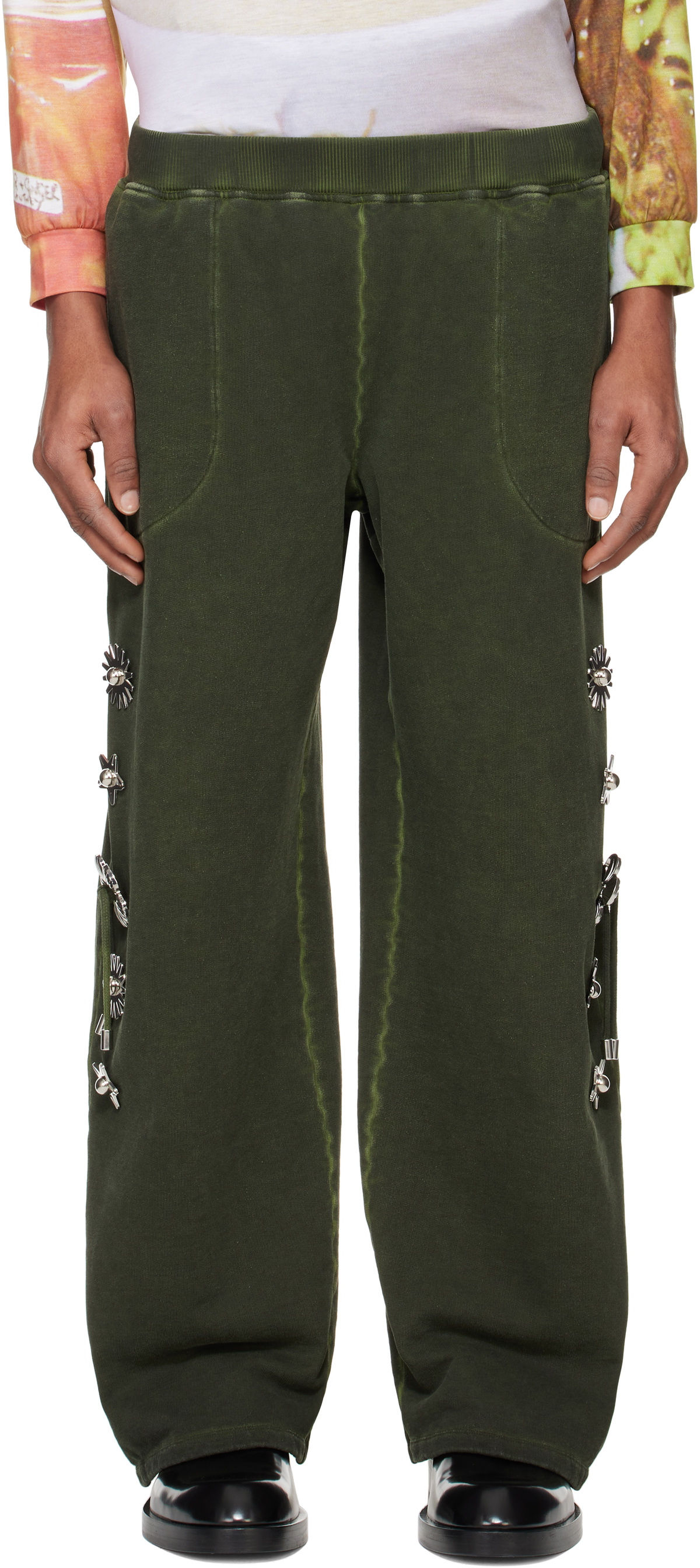 Chopova Lowena Green Dallas Sweatpants