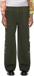 Chopova Lowena Green Dallas Sweatpants
