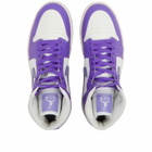 Air Jordan Women's 1 Mid W Sneakers in Action Grape/Purple