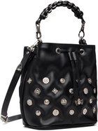 Toga Pulla Black Concho Drawstring Bag