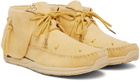 Visvim Beige Lhamo Folk Sneakers