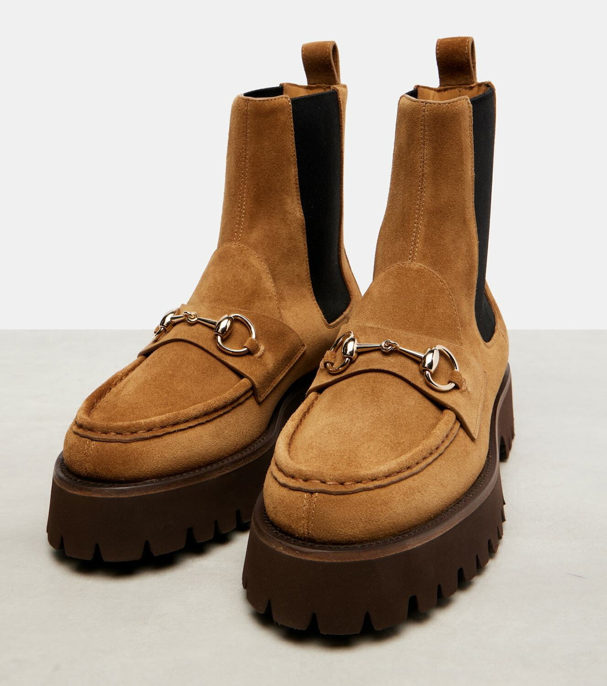 Gucci Horsebit suede Chelsea boots