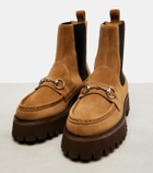 Gucci Horsebit suede Chelsea boots