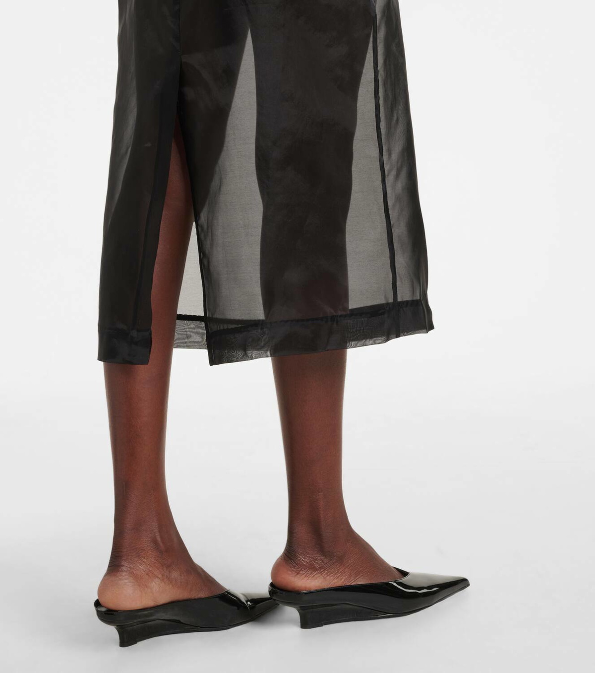 Frankie Tank in Black Silk