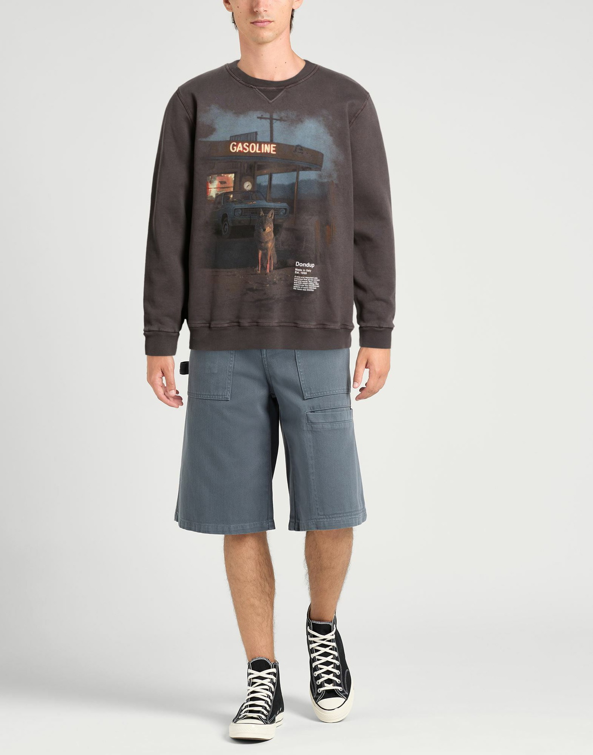 Dondup Mens Sweatshirt Charcoal