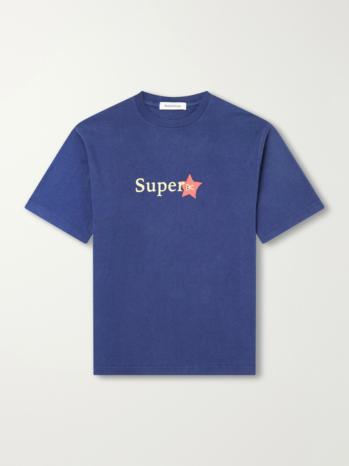 DISTRICT VISION - California Printed Cotton-Jersey T-Shirt - Blue