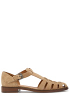 Church's Kelsey Woven Suede Sandals Cream