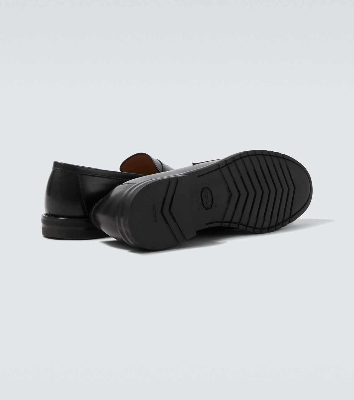 Thom Sweeney Leather penny loafers