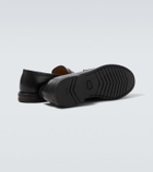 Thom Sweeney Leather penny loafers