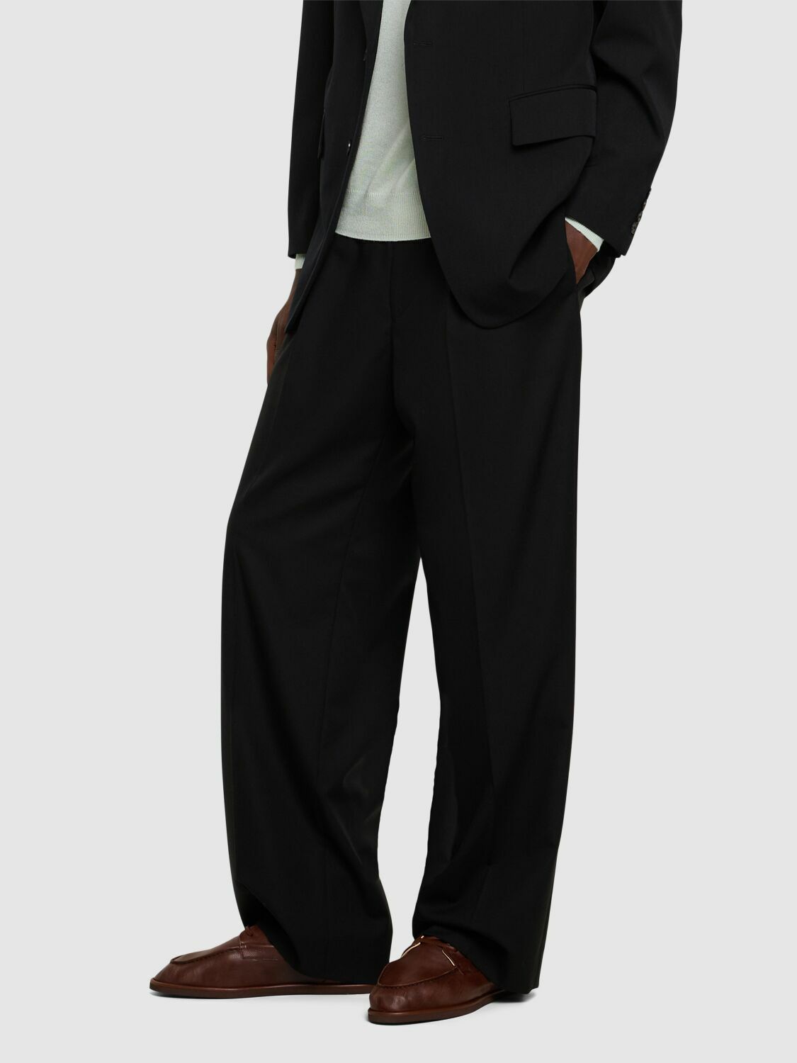 AURALEE Soft Leather Boat Shoes Auralee