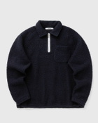 Edmmond Studios UNCONVENTIONAL ZIP POLO Blue Men