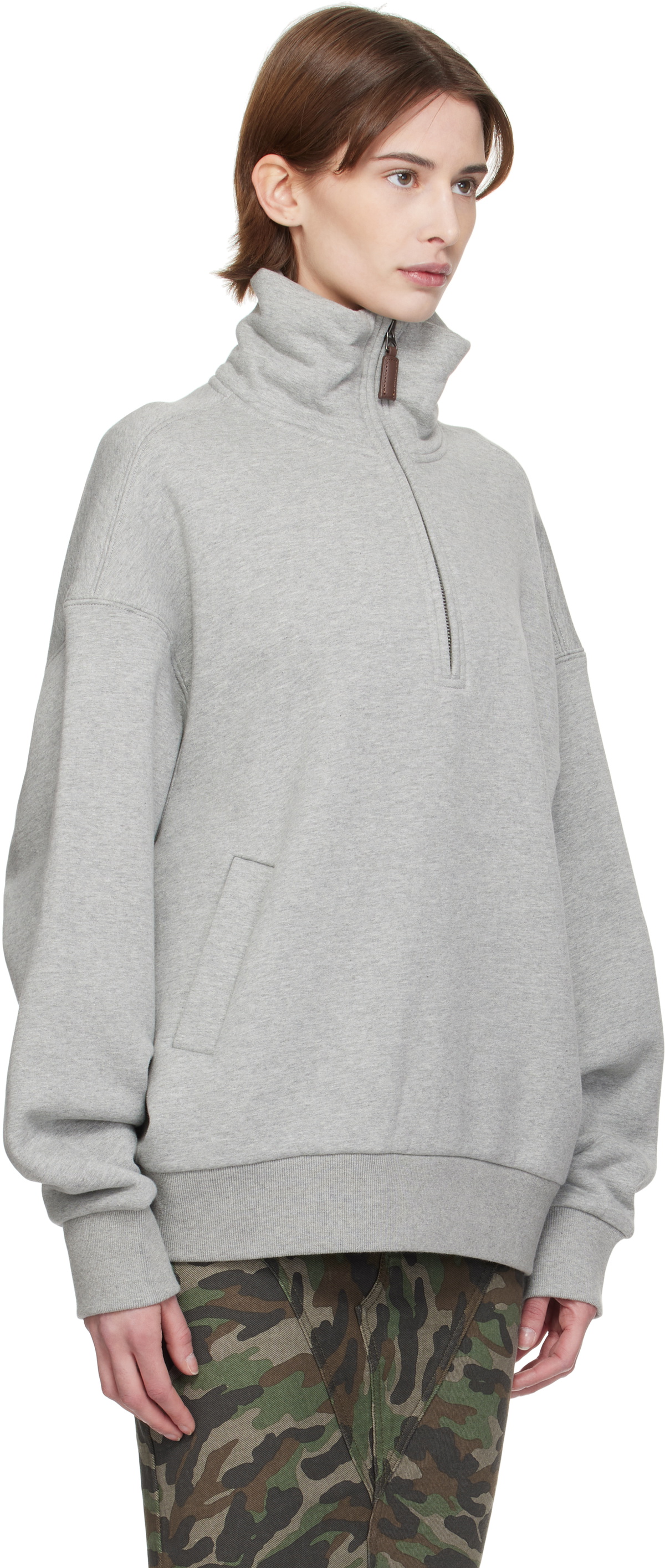Fax Copy Express Gray Fleece-Lined Sweatshirt