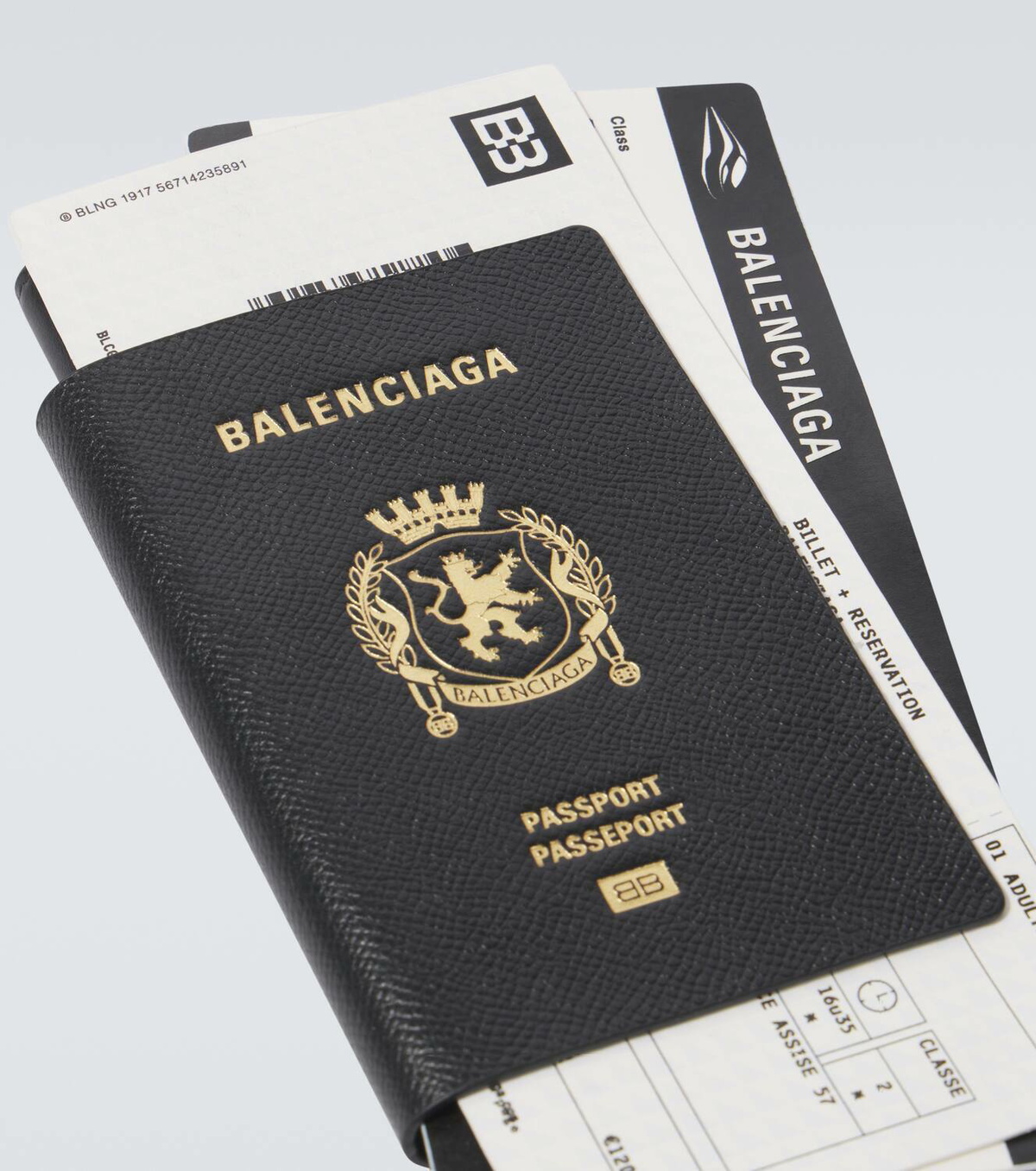 Balenciaga Passport 2 Tickets leather wallet Balenciaga
