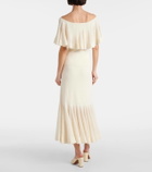 Zimmermann Illuminate pleated ribbed-knit top