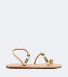Ancient Greek Sandals Eleftheria beaded sandals