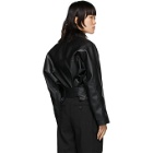 We11done Black Faux Leather Jacket