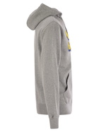 MC2 Saint Barth Mens Grey Tribeca Sweatshirt With Vacanze Di Natale Logo Embroidery