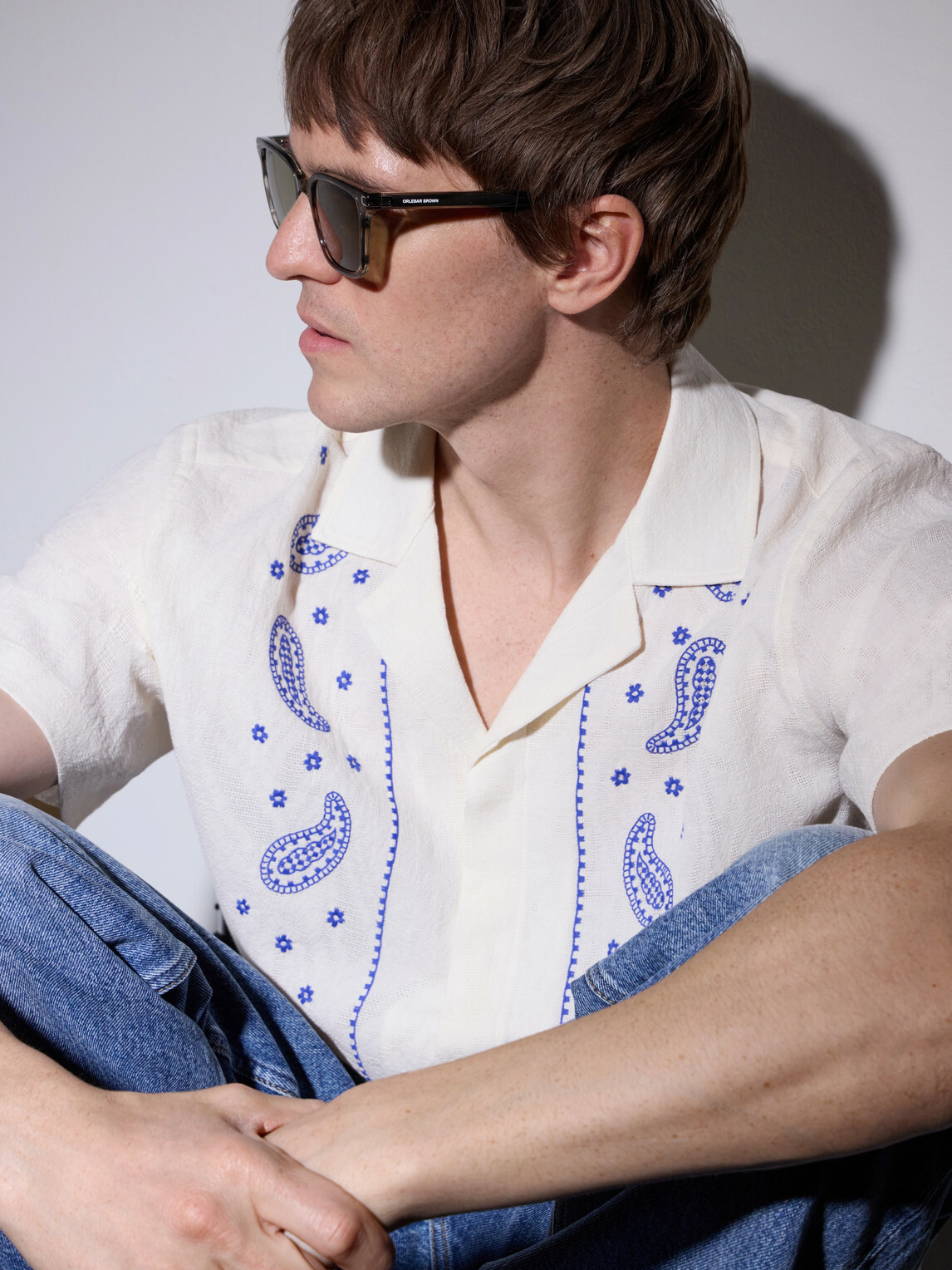 Orlebar Brown - Robbie D-Frame Acetate Sunglasses