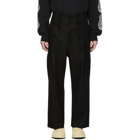 Sasquatchfabrix. Black High Waist Work Pants