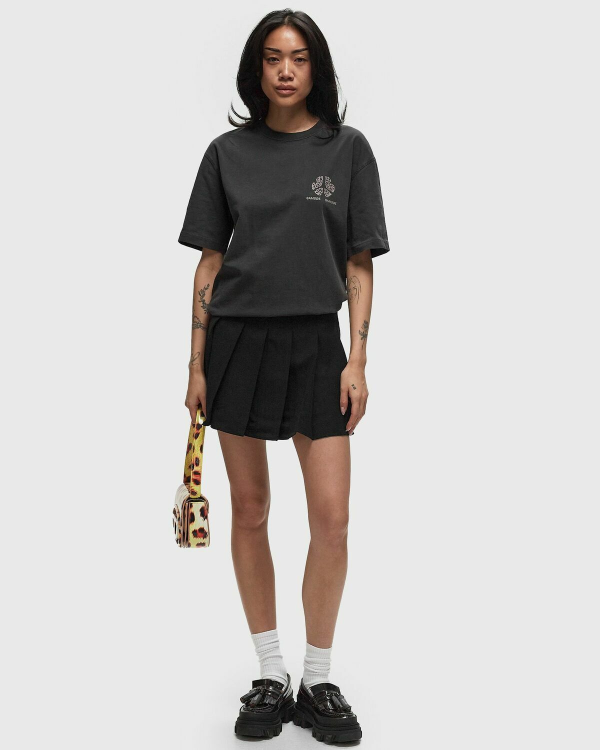 Samsøe & Samsøe Sajournal T Shirt 15489 Black Shortsleeves