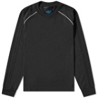 Adidas Men's Long Sleeve Blue Version Superstar T-Shirt in Black