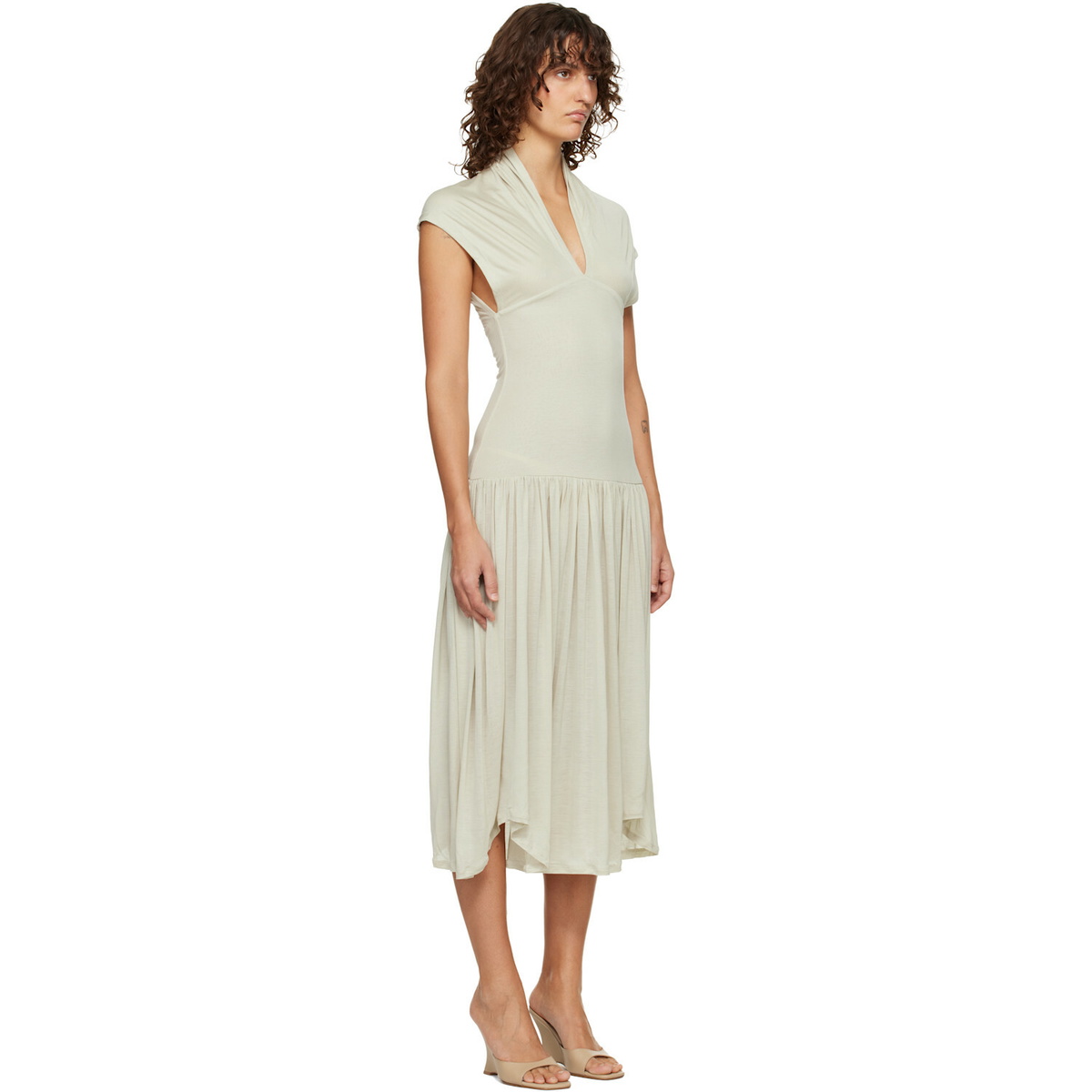Belle Anna Beige Twyla Midi Dress