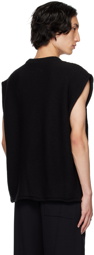 MM6 Maison Margiela Black Jacquard Vest