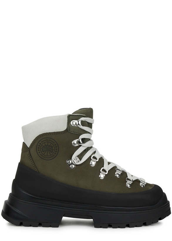 Photo: Canada Goose Journey Leather Ankle Boots Khaki