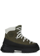 Canada Goose Journey Leather Ankle Boots Khaki