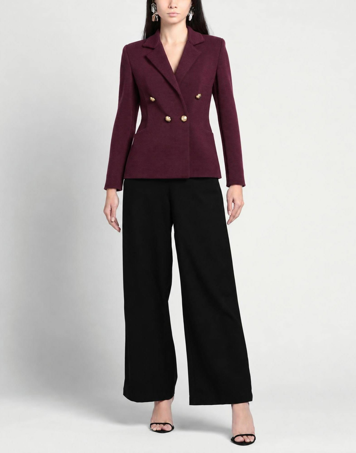 Charlott Womens Blazer Plum