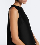 Balenciaga BB belted wool and silk minidress