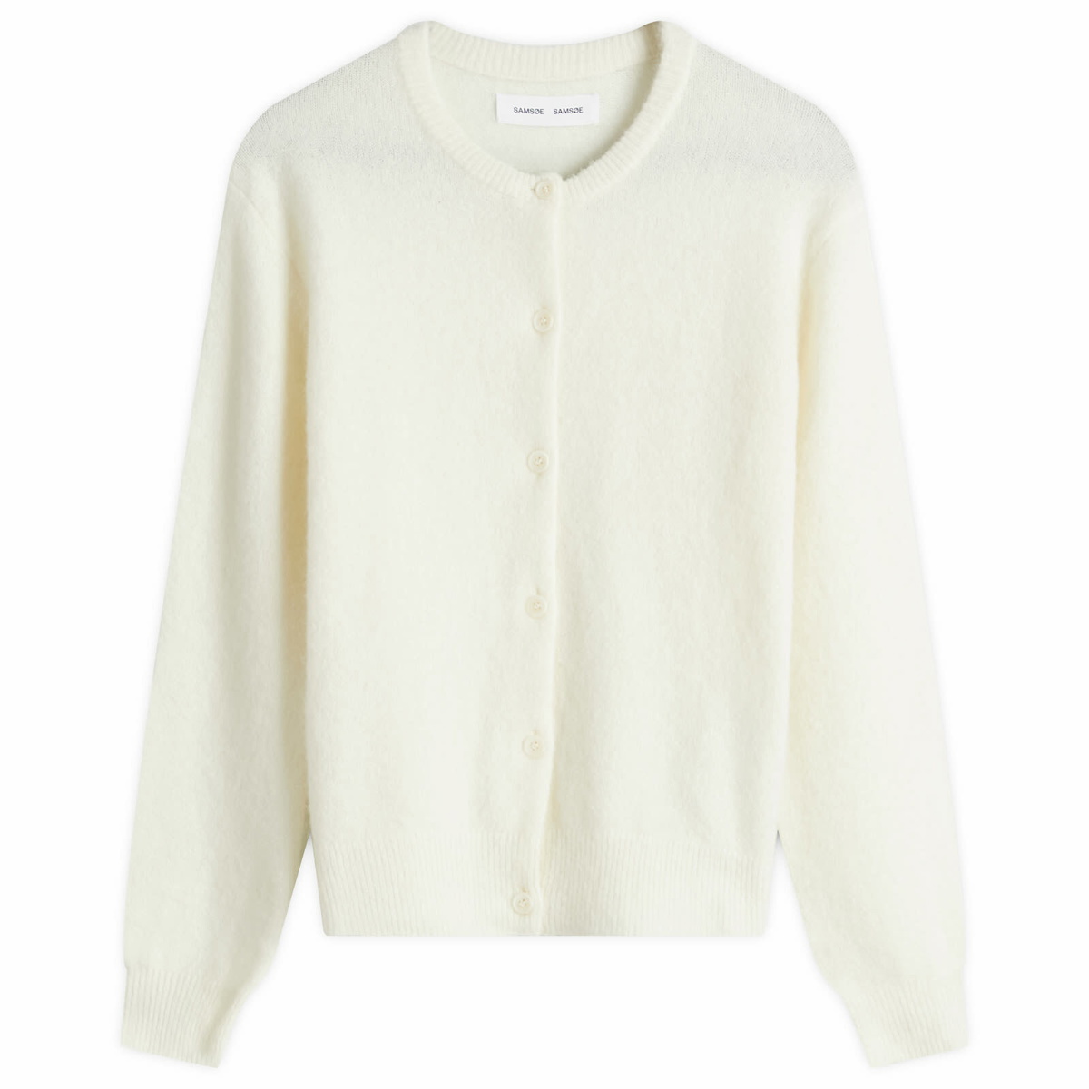 Samsøe Samsøe Women's Nor Short Cardigan in Clear Cream