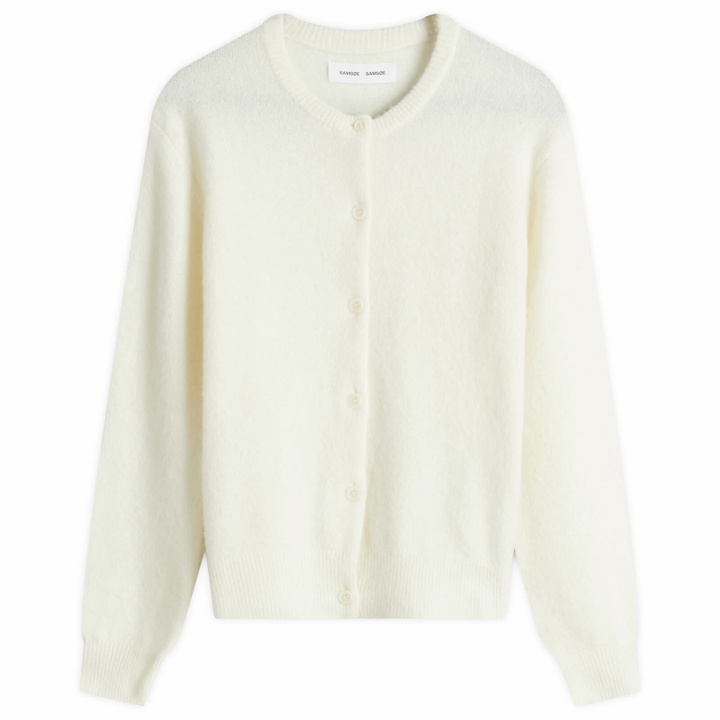 Photo: Samsøe Samsøe Women's Nor Short Cardigan in Clear Cream