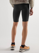 OSTRYA - Logo-Print Stretch-Jersey Shorts - Black