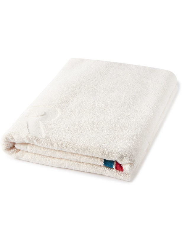 Photo: Orlebar Brown - Seymour Logo-Jacquard Striped Cotton-Terry Towel
