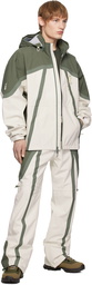 RCOS Green & White Taped Seam Shell Jacket