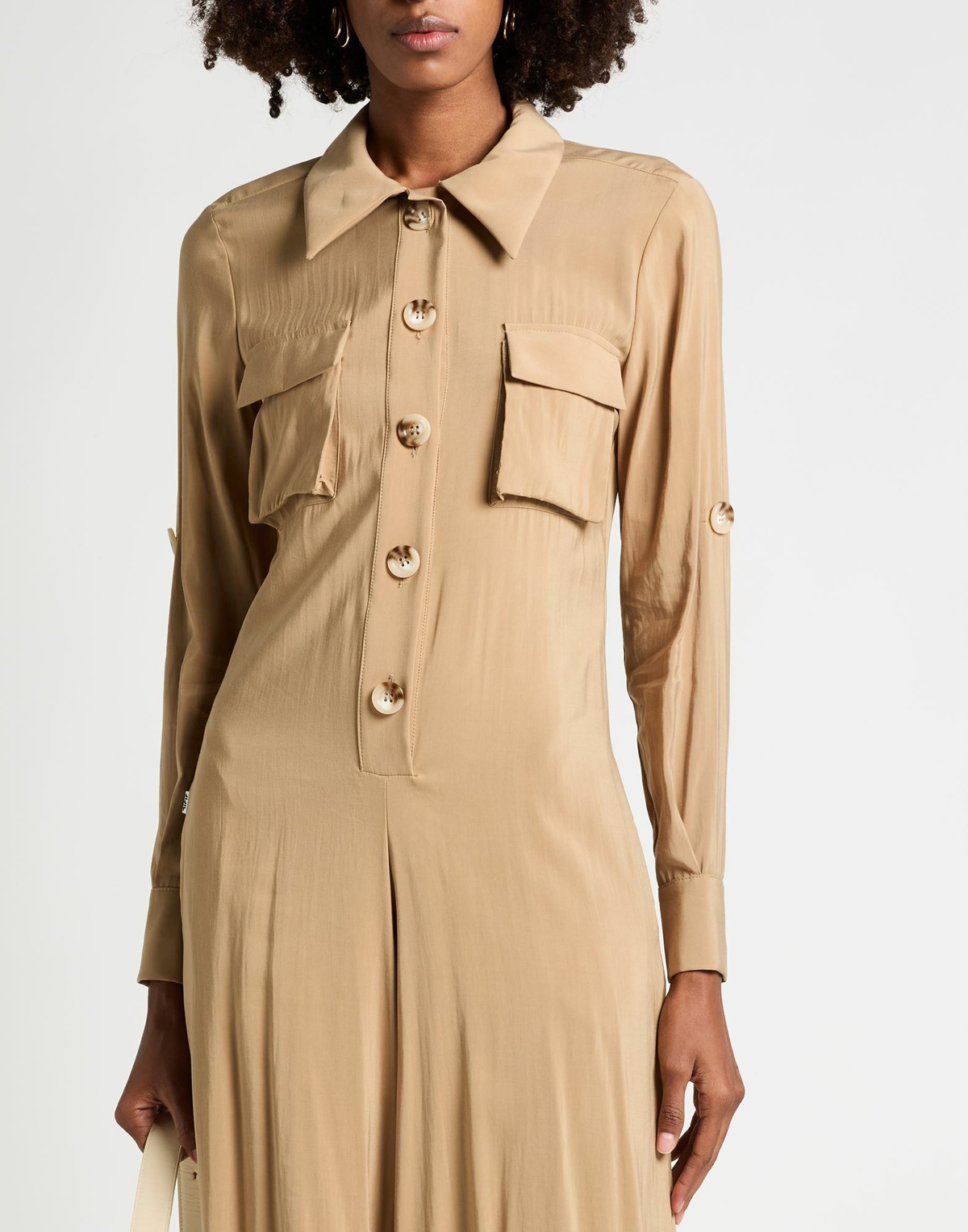 Jijil Womens Jumpsuit Camel