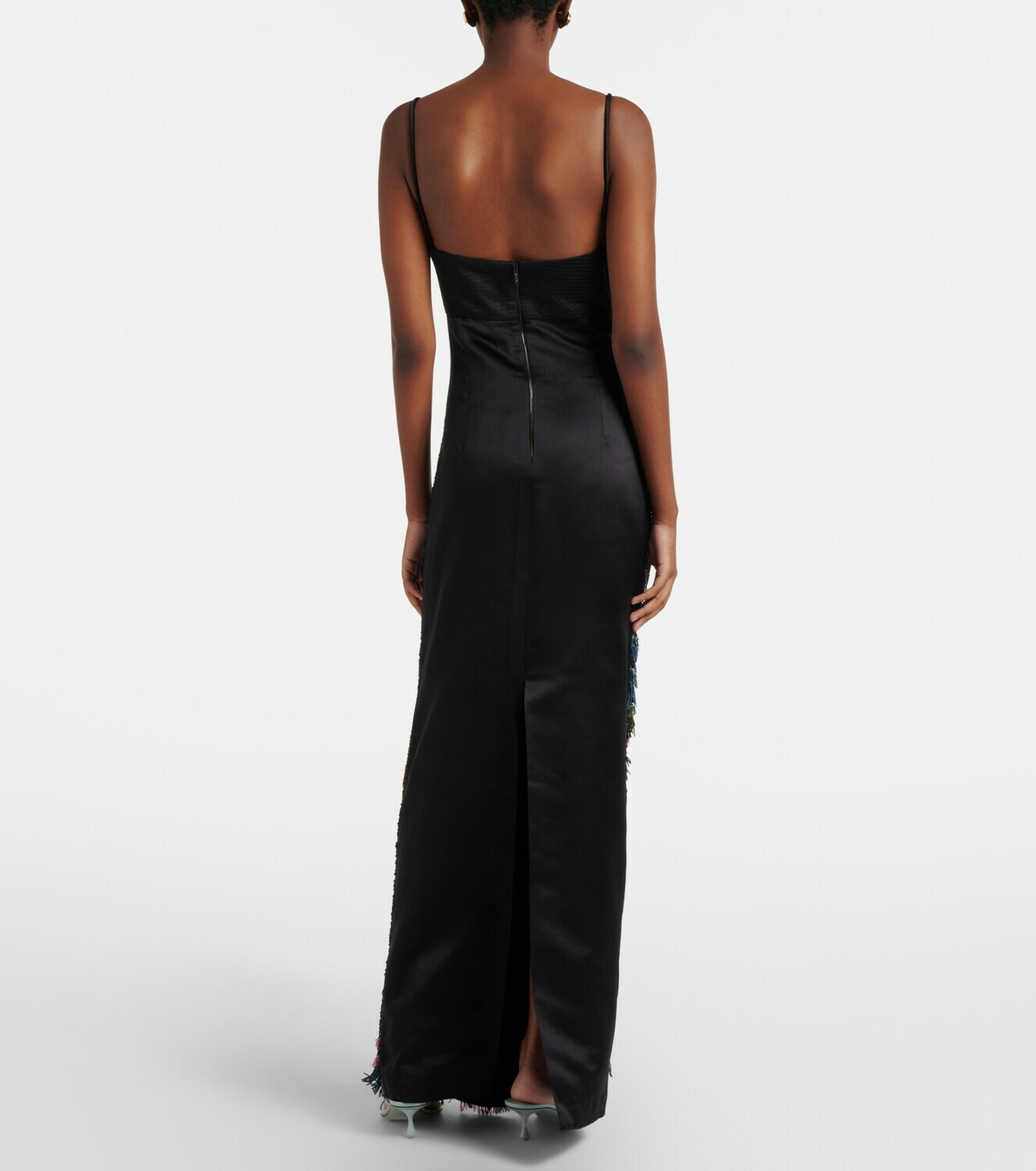 Johanna Ortiz Embellished silk-blend gown