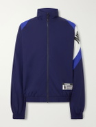 Neighborhood - Logo-Print Colour-Block Taffeta Track Jacket - Blue