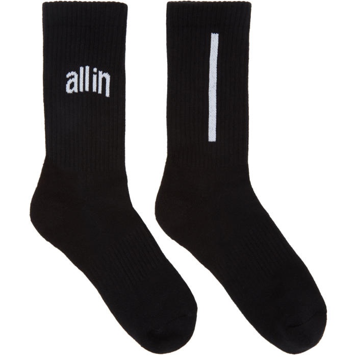Photo: all in Black Logo Socks 