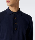 Eleventy Cotton and cashmere polo sweater