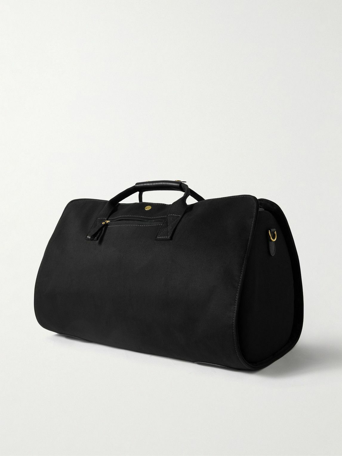 Bennett Winch - Leather-Trimmed Cotton-Canvas Suit Carrier and Holdall