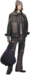 JiyongKim Navy Sun-Bleached Cargo Pants