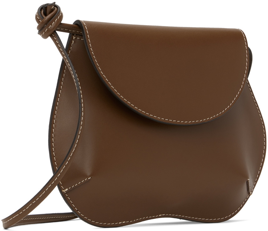 Little Liffner Mini Pebble Pouch - Brown Mini Bags, Handbags