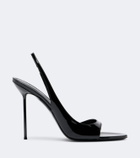 Paris Texas Lidia patent leather slingback sandals