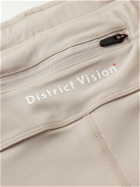 DISTRICT VISION - New Balance Logo-Print Stretch-Recycled Jersey Drawstring Shorts - Gray