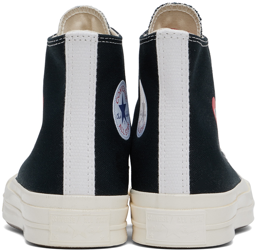 COMME des GARÇONS PLAY Black Converse Edition Chuck 70 OG Single Heart Sneakers