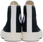 COMME des GARÇONS PLAY Black Converse Edition Chuck 70 OG Single Heart Sneakers